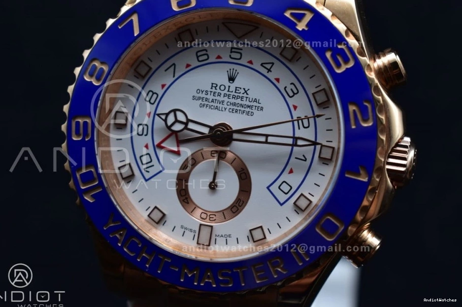 116685 YachtMaster RG on Edition Bracelet 1:1 II A Blue RG 1223 GMF Best TopPick Ceramic 1031